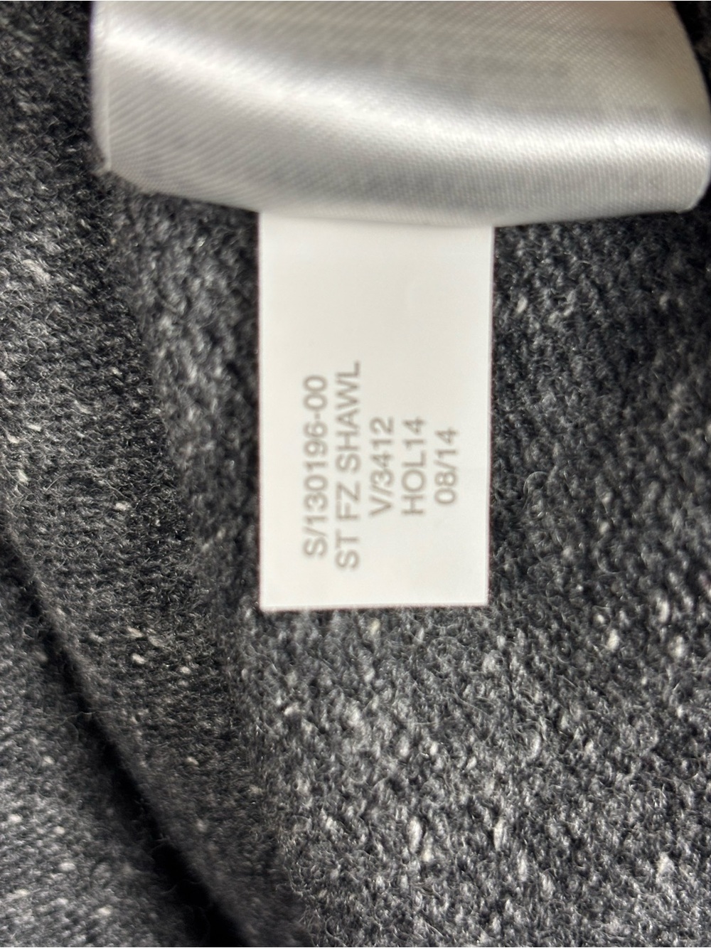 Banana Republic Men’s Wool Silk Shawl Collar Full Zip Cardigan Sweater Grey M - Picture 6 of 6